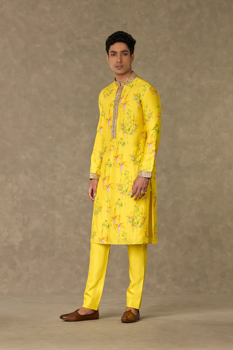 Lemon Yellow Juhi Kurta Set - Image 5