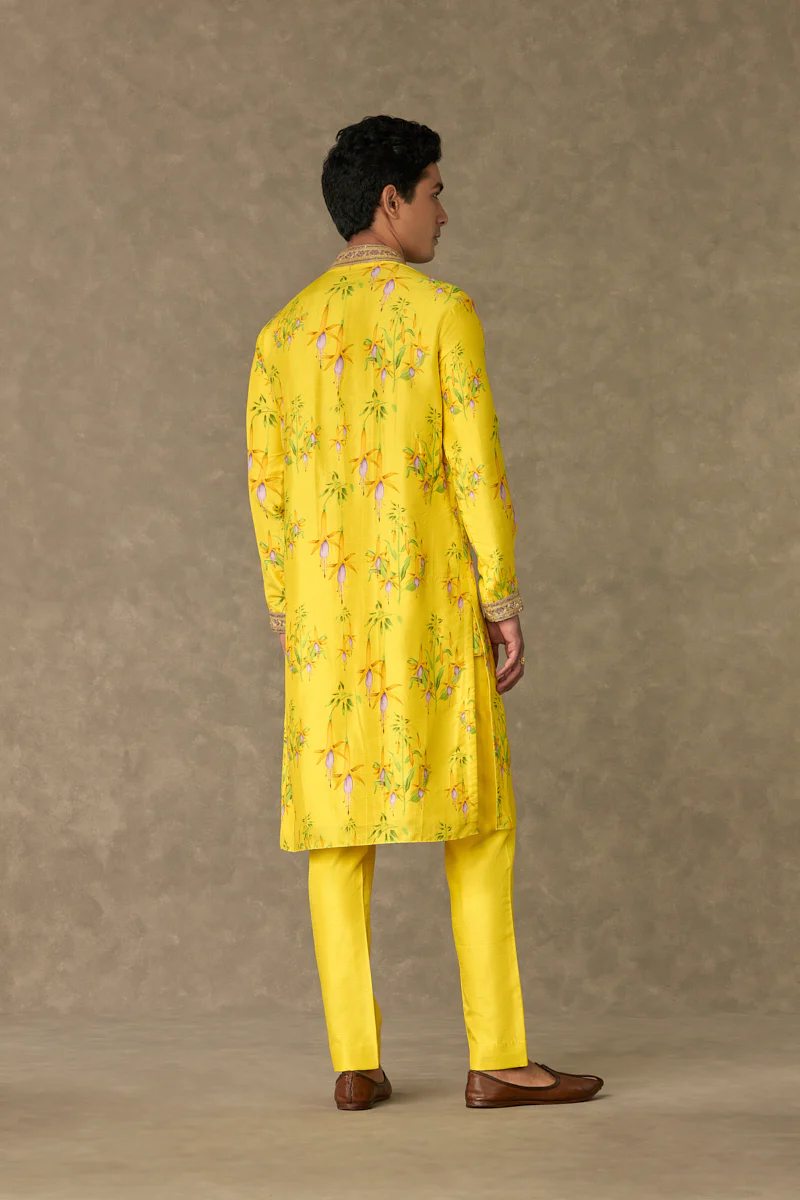Lemon Yellow Juhi Kurta Set - Image 6