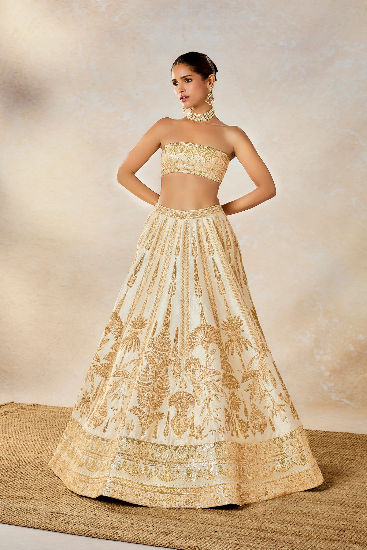 Malai Barfi Cape Lehenga - Image 7