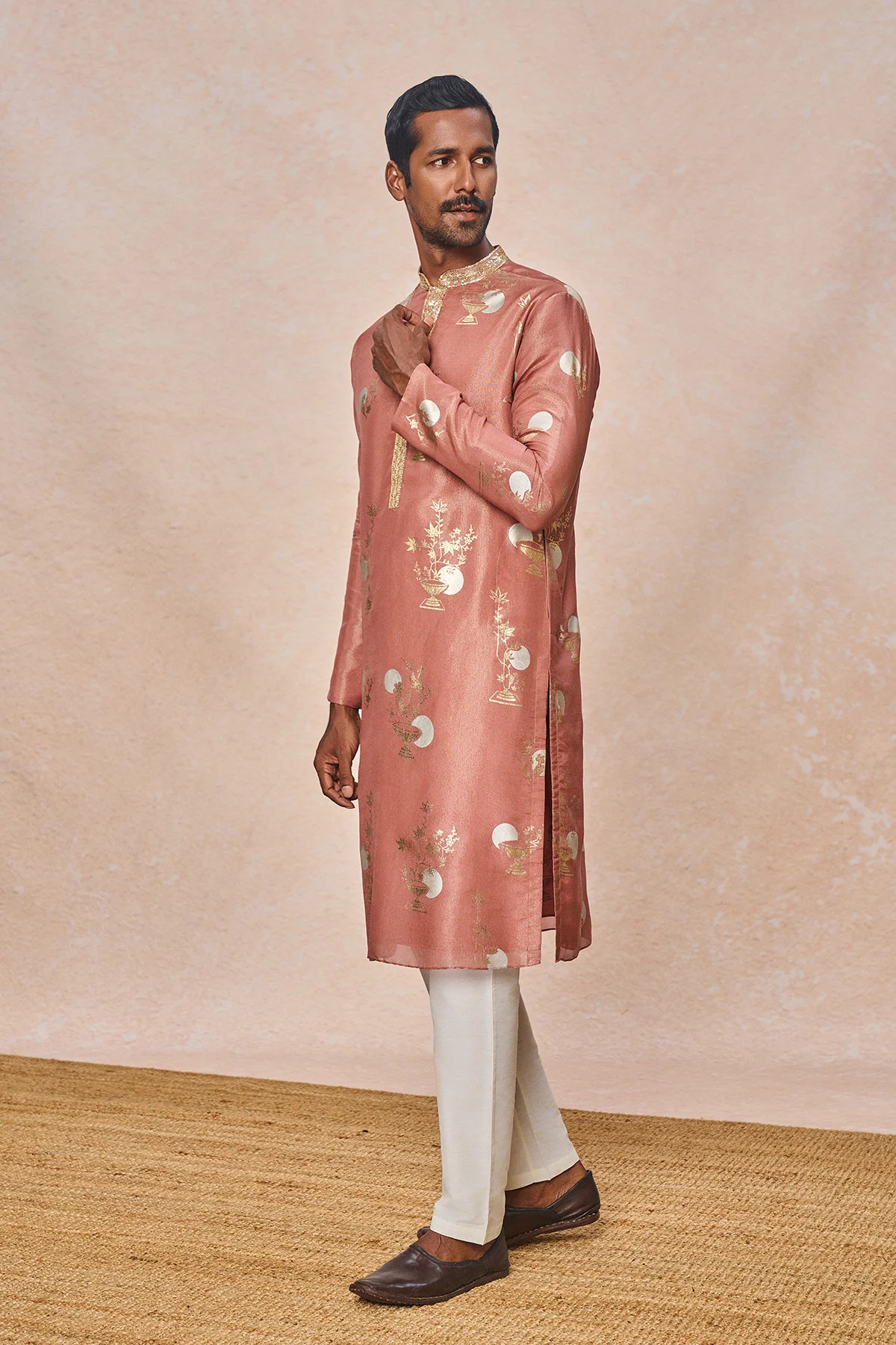 Mauve Moon Garden Kurta Set - Image 3