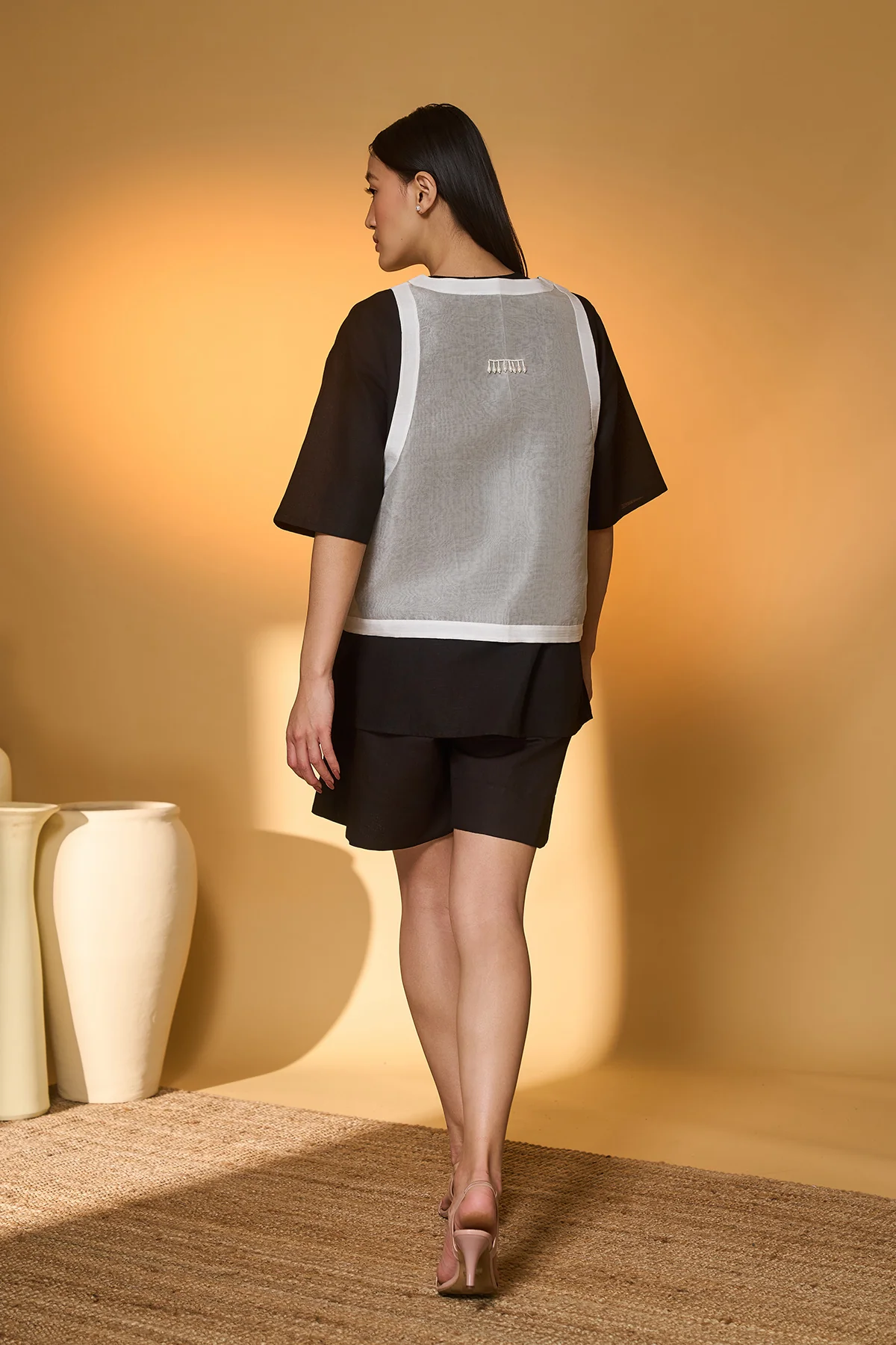 Midnight Set with Pasture of Dreams Sheer Vest - Image 3