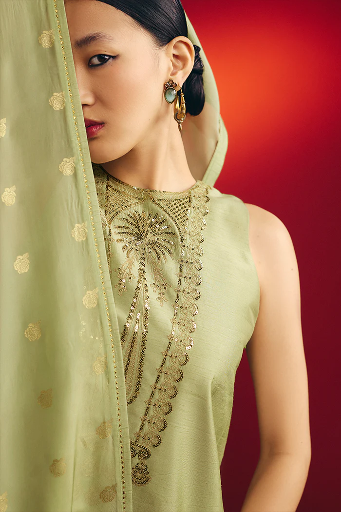Mint Rose Blush Kurta Set - Image 2