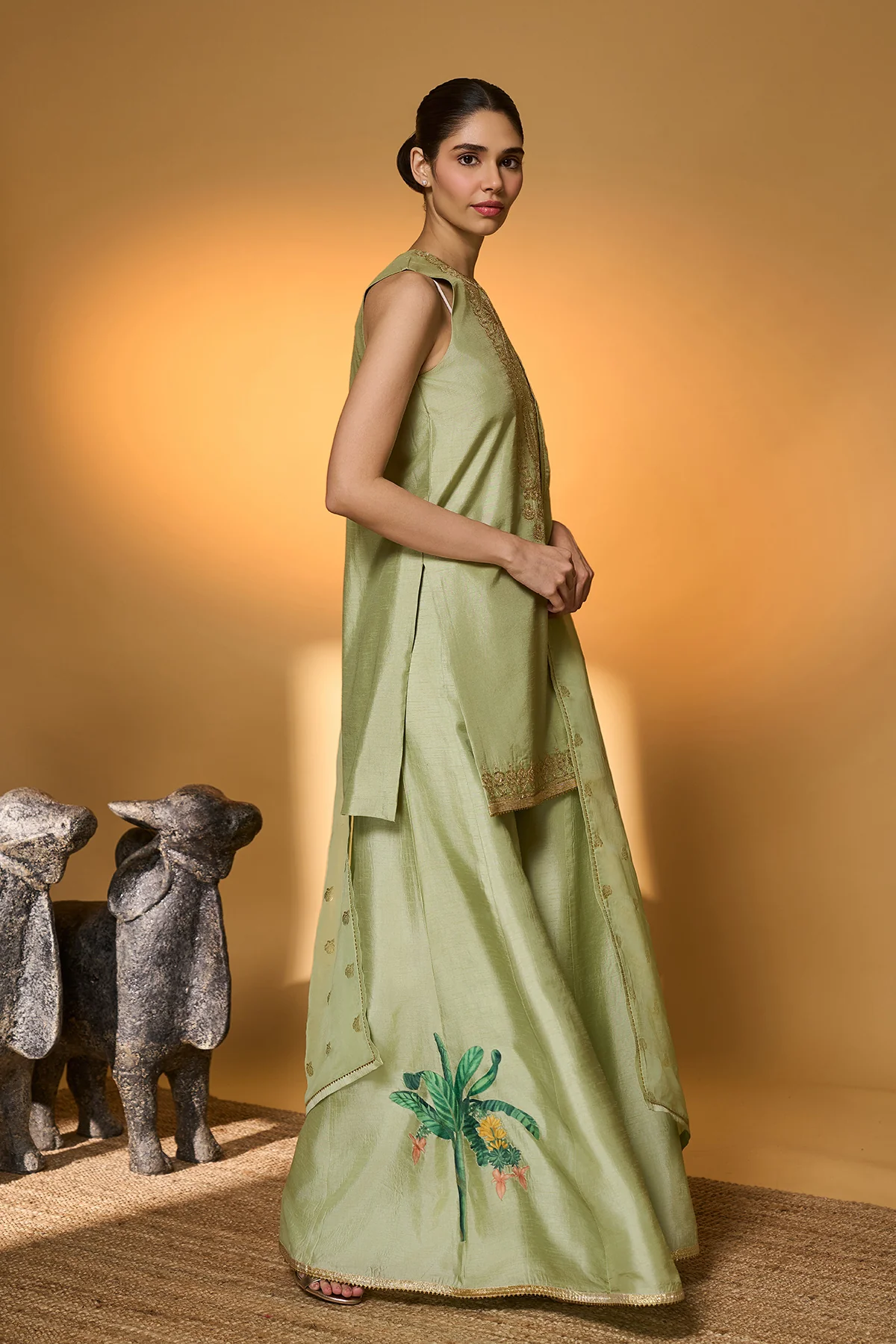 Mint Rose Blush Kurta Set - Image 5