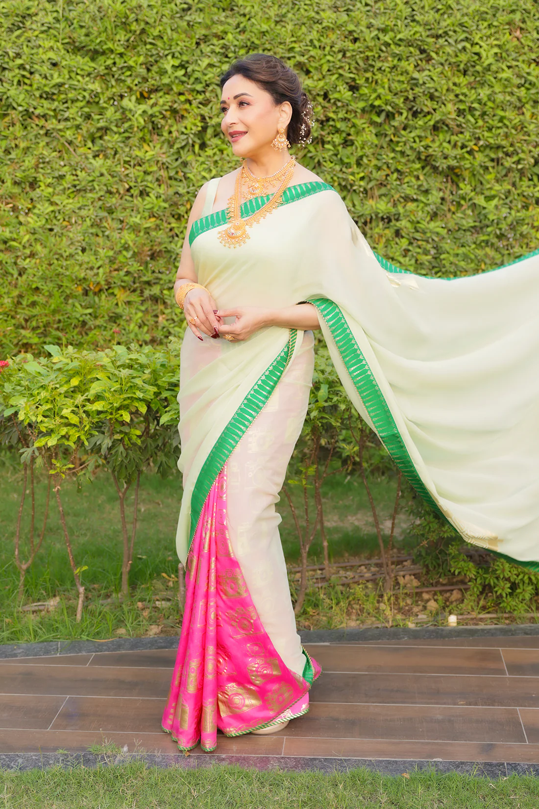 Mint Turtle Tale Saree - Image 3