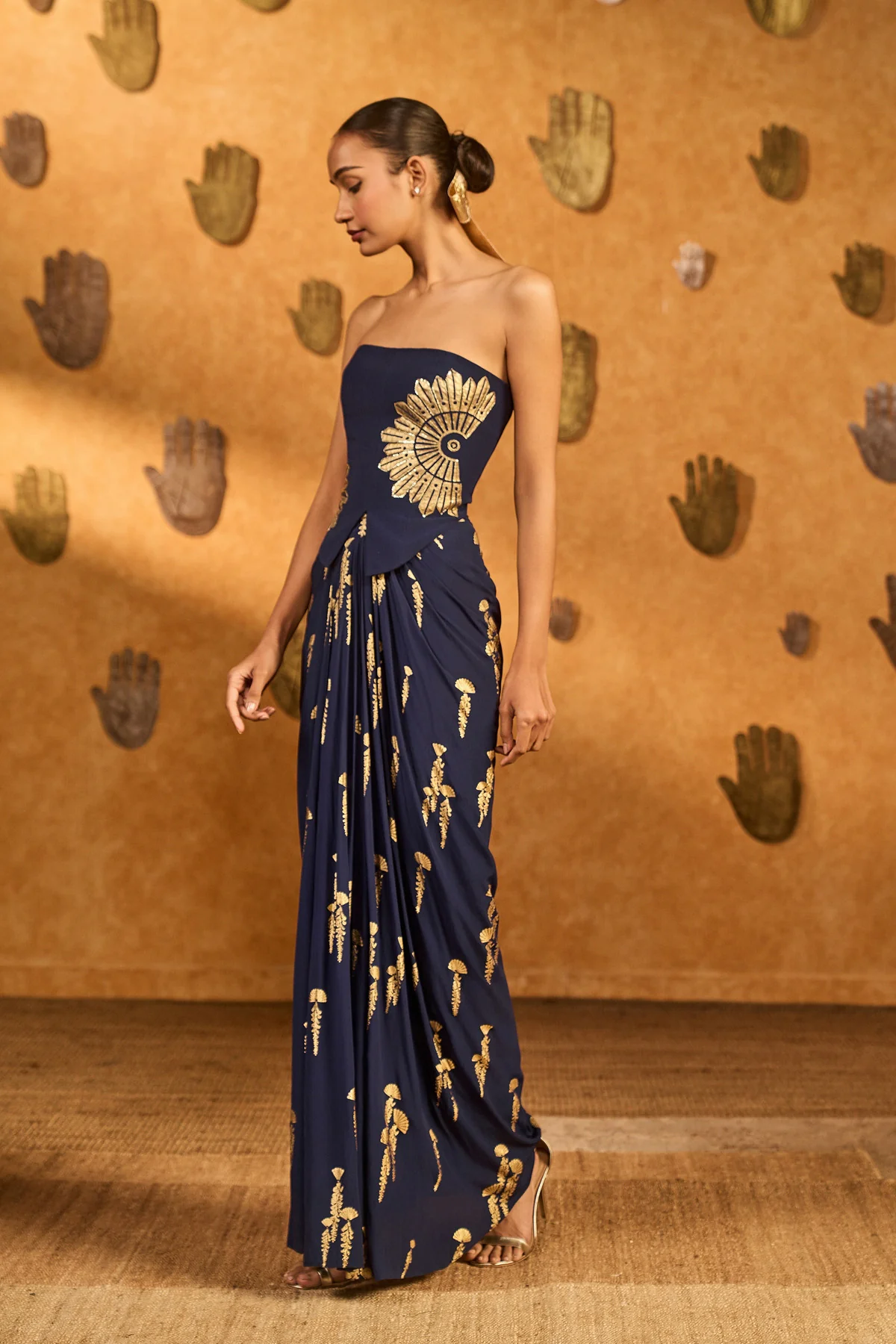 Navy Blue Cherry Vine Fusion Set - Image 4