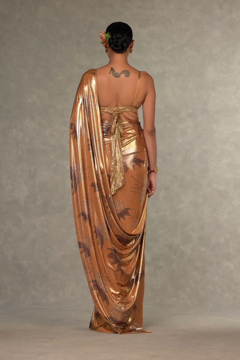 Ochre Masakali Saree - Image 10