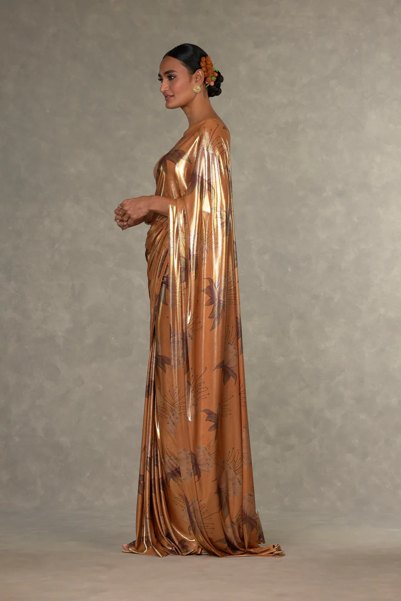 Ochre Masakali Saree - Image 11