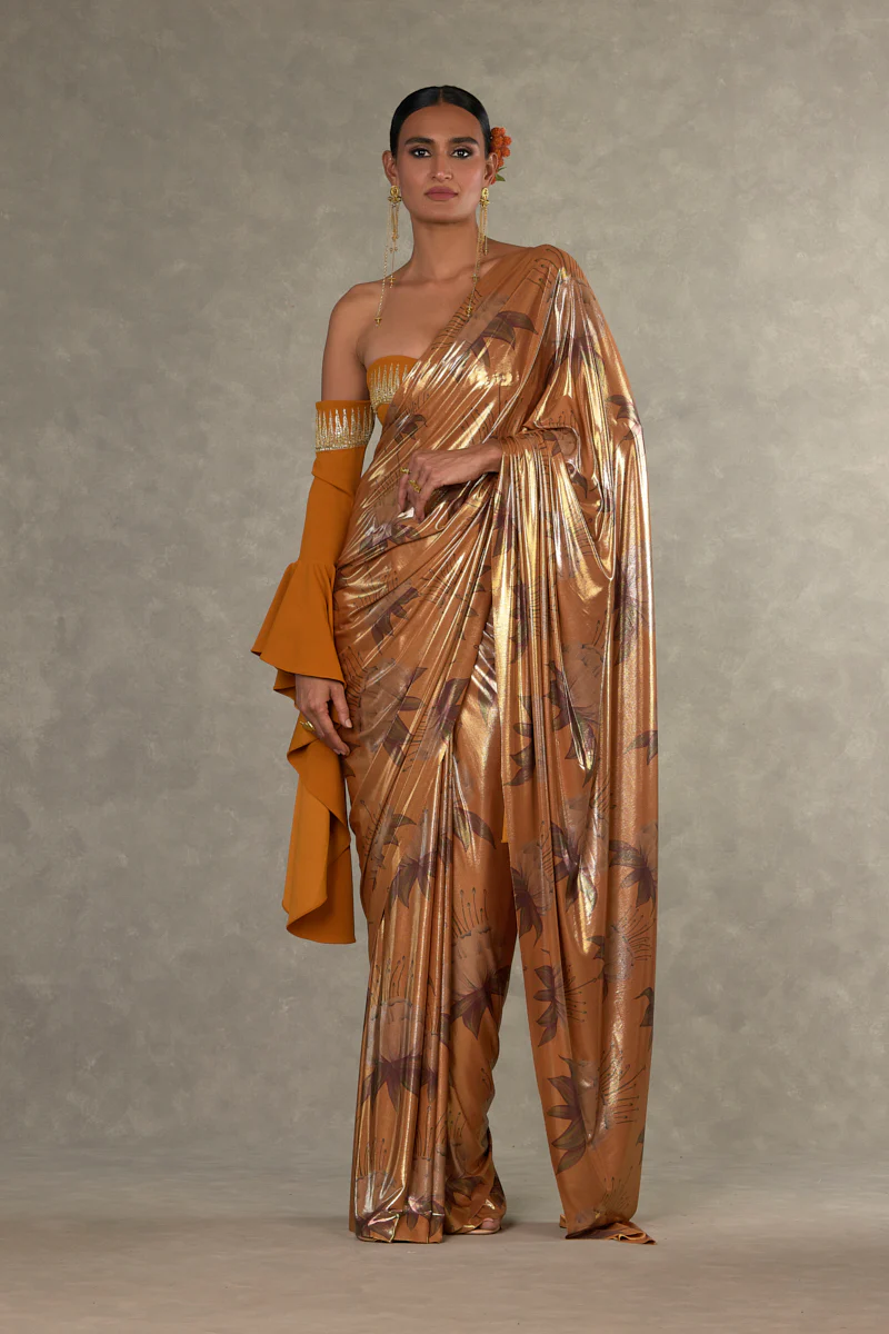 Ochre Masakali Saree - Image 12