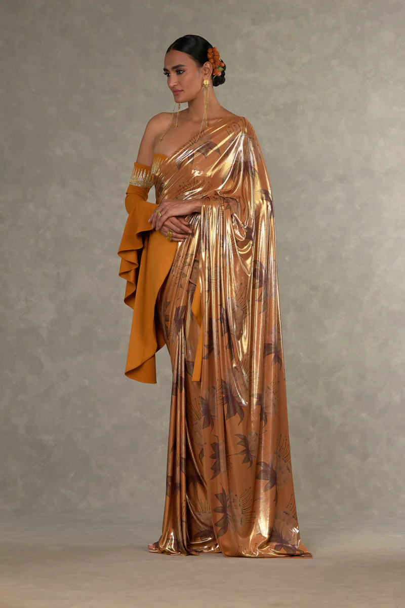 Ochre Masakali Saree - Image 13
