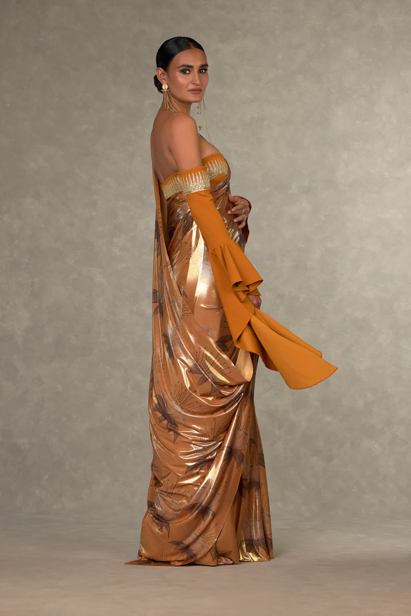Ochre Masakali Saree - Image 15
