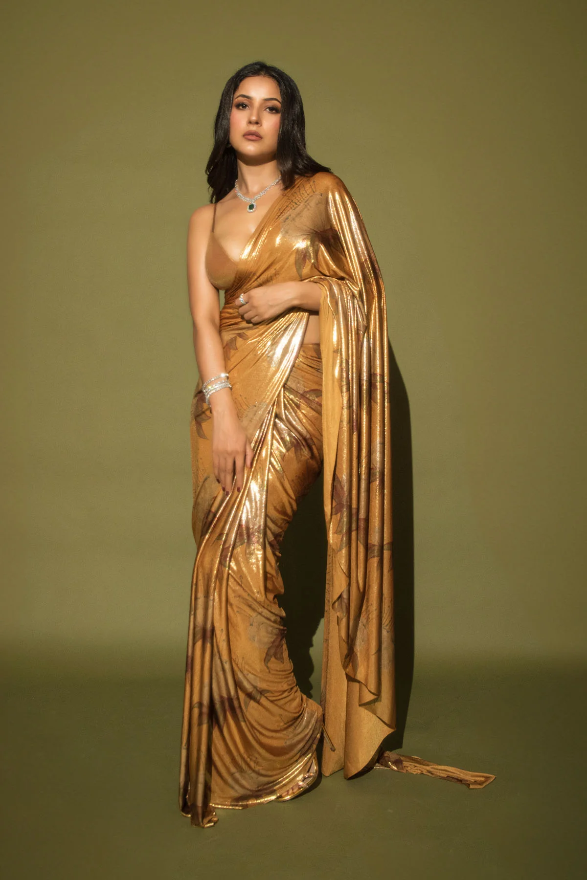 Ochre Masakali Saree - Image 4
