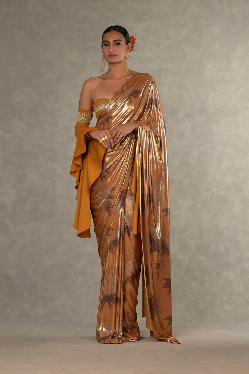 Ochre Masakali Saree - Image 6
