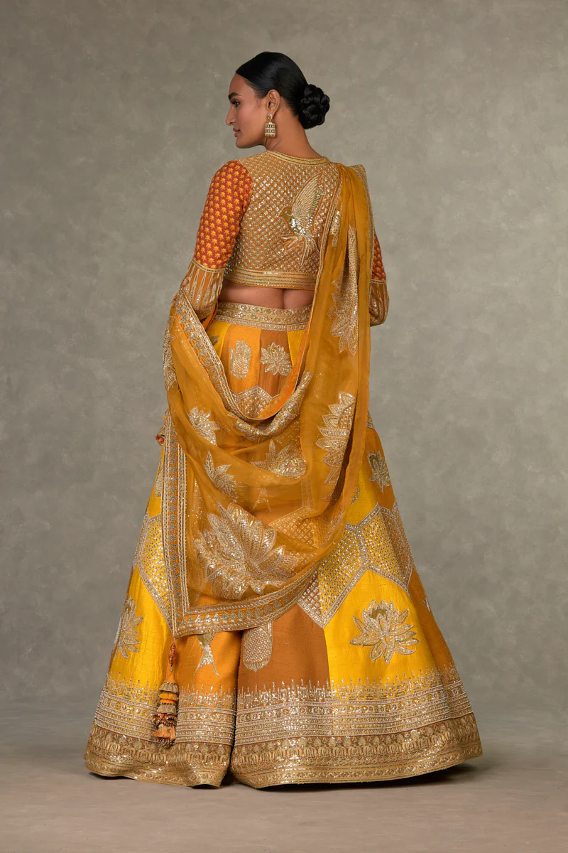 Ochre Neel-Kamal Lehenga - Image 6