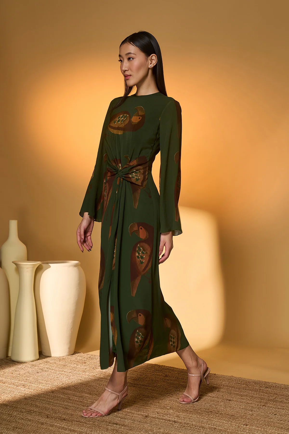 Olive Chirpy Chase Muse Dress - Image 4