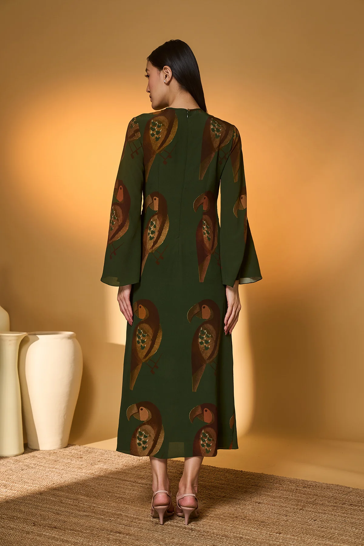 Olive Chirpy Chase Muse Dress - Image 5