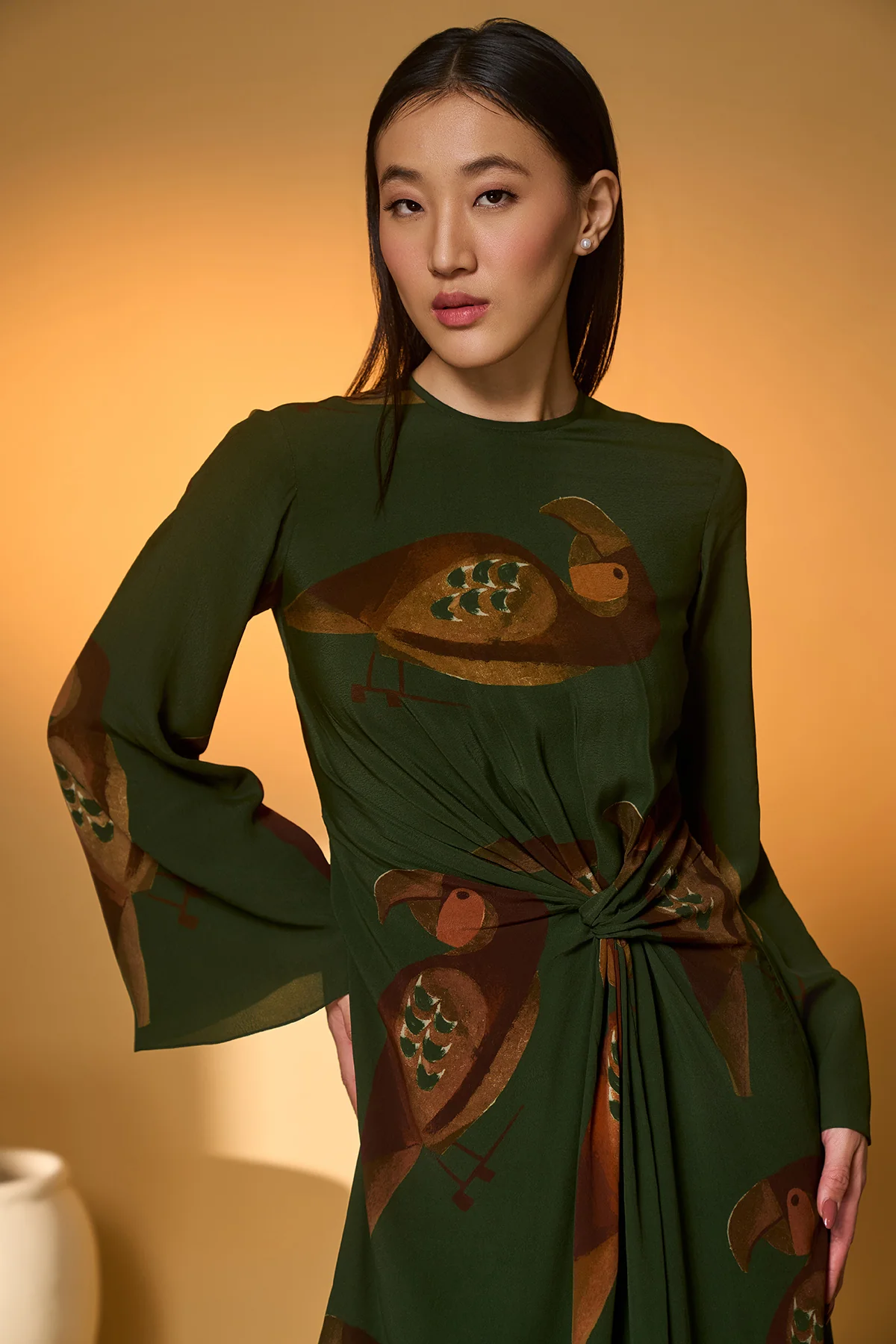 Olive Chirpy Chase Muse Dress - Image 6