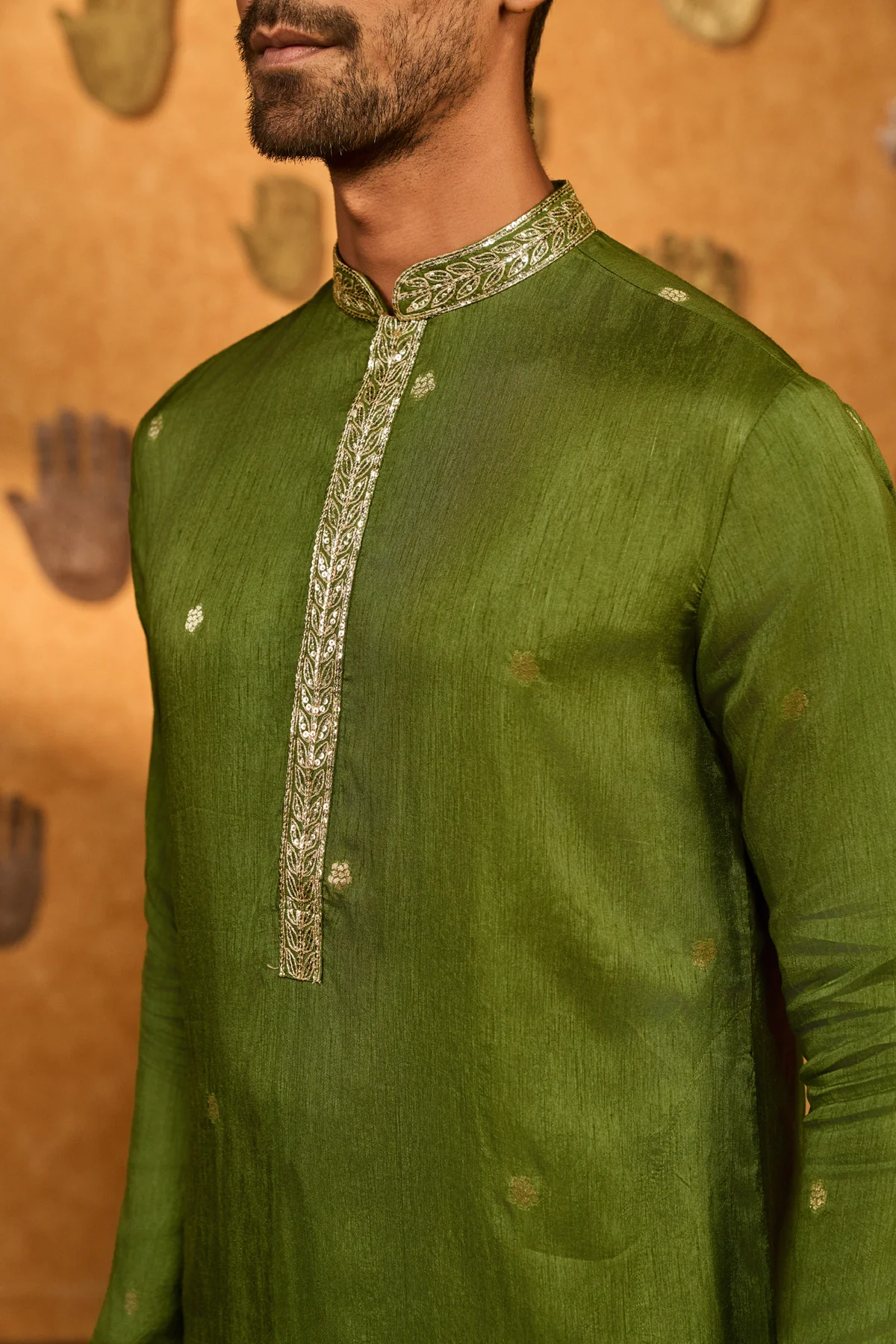 Olive Zen Kurta Set - Image 4