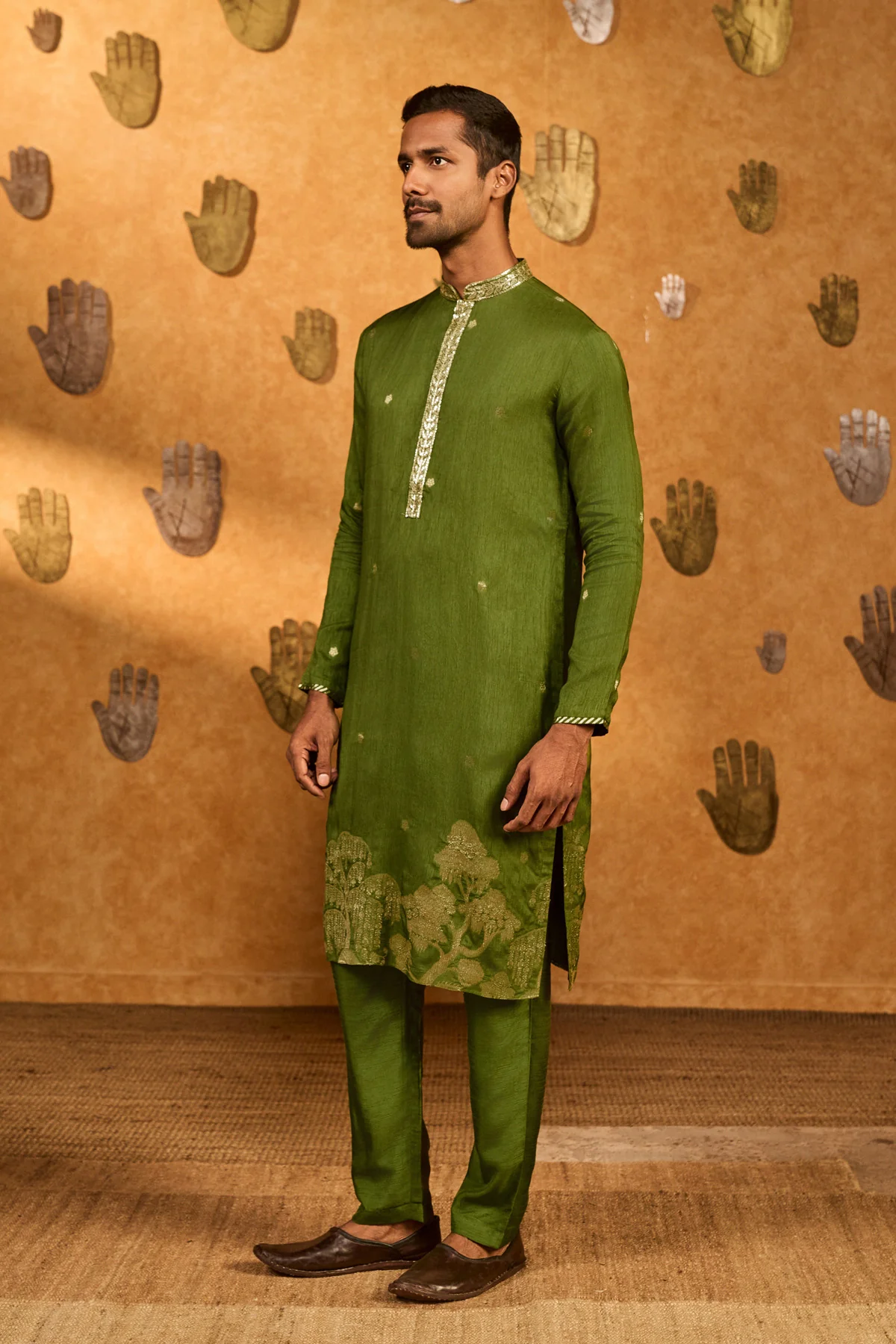Olive Zen Kurta Set - Image 5