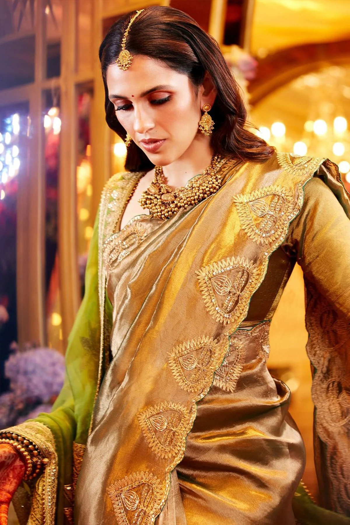 Paan Tissue Saree - Image 3