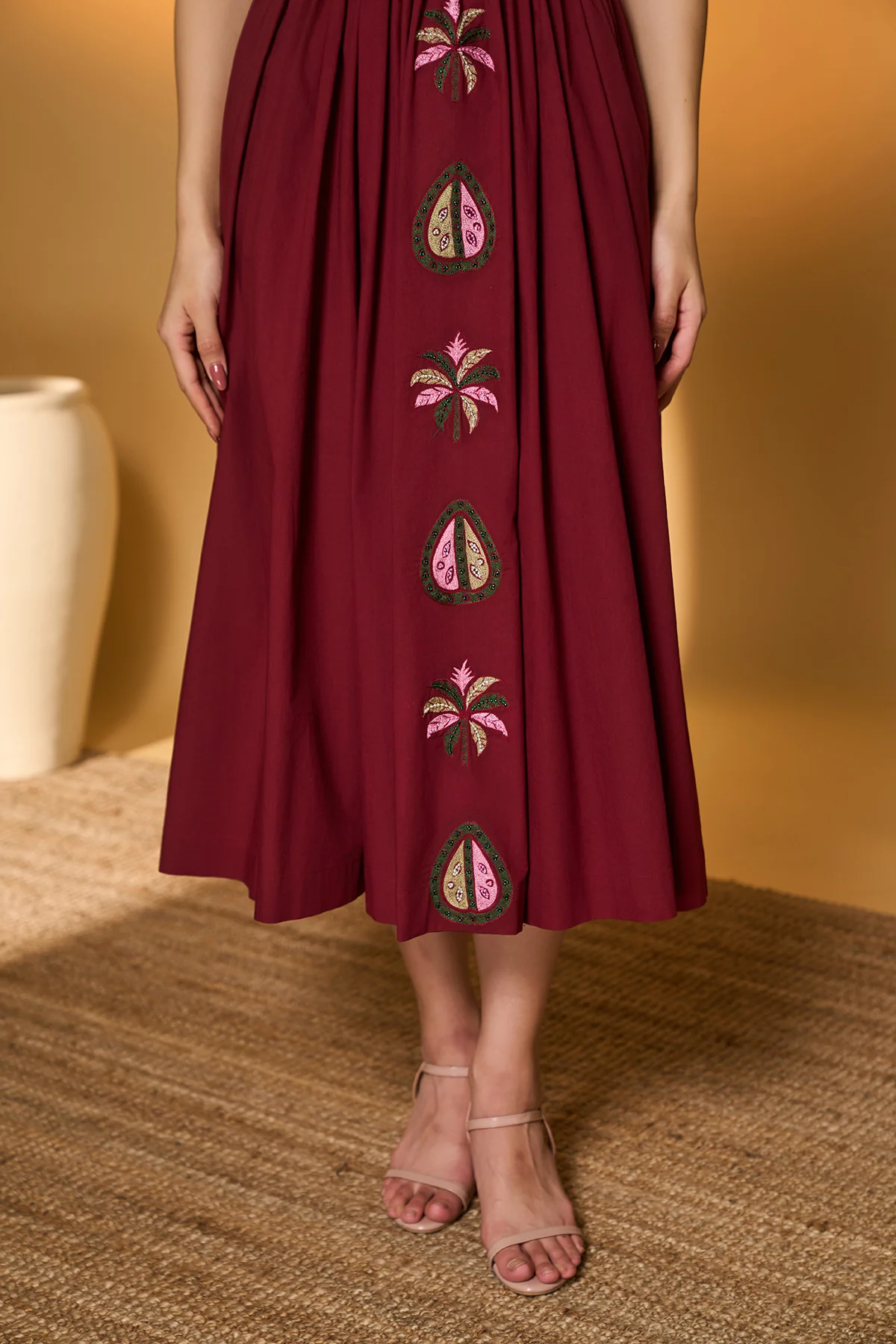 Pear of Tropics Smocked Midi Dress - Image 5