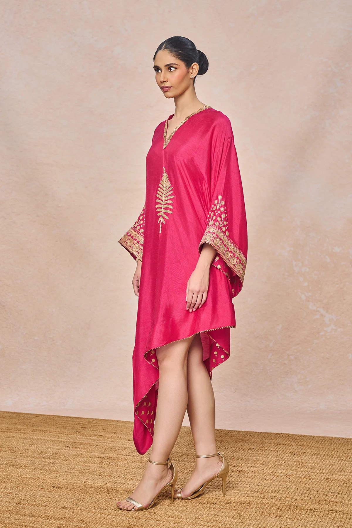 Pink Embroidered Kaftan - Image 3