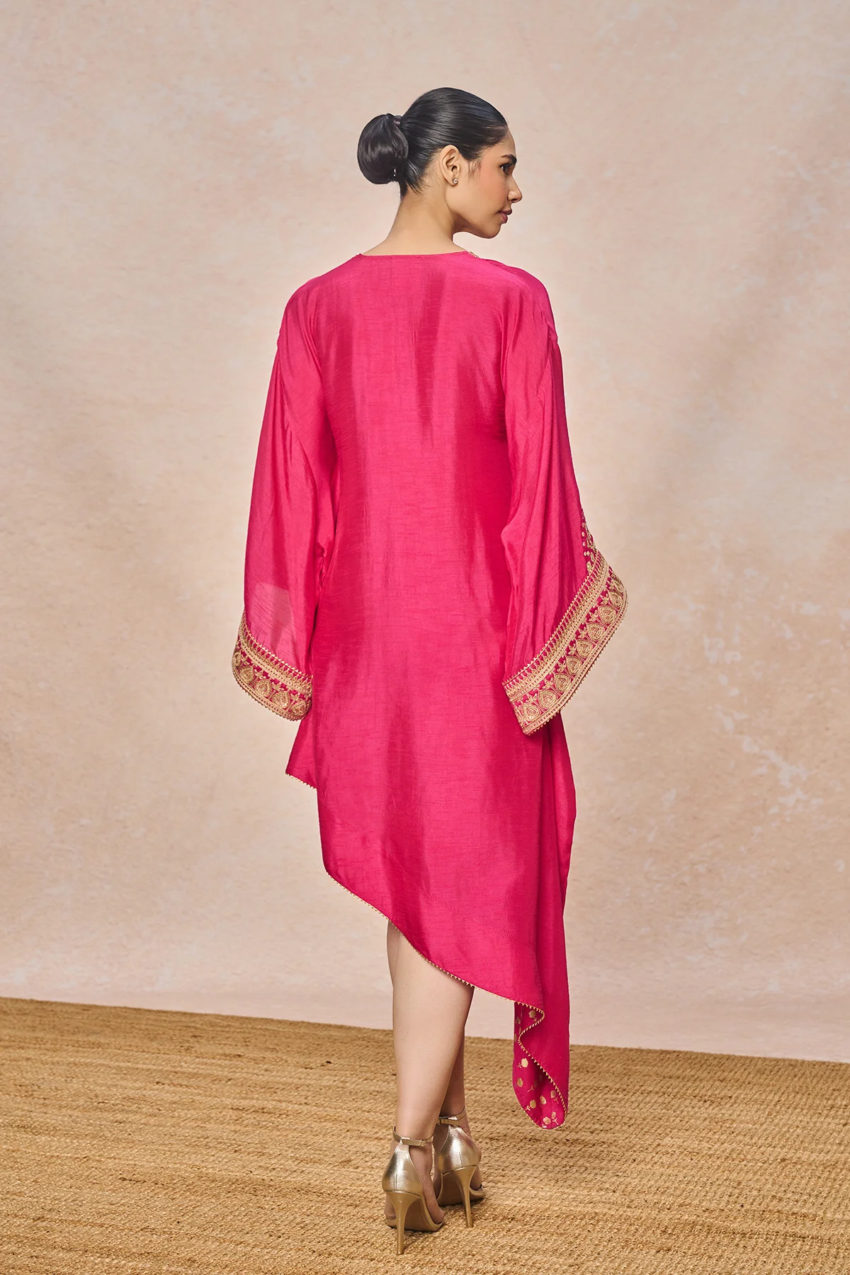 Pink Embroidered Kaftan - Image 5