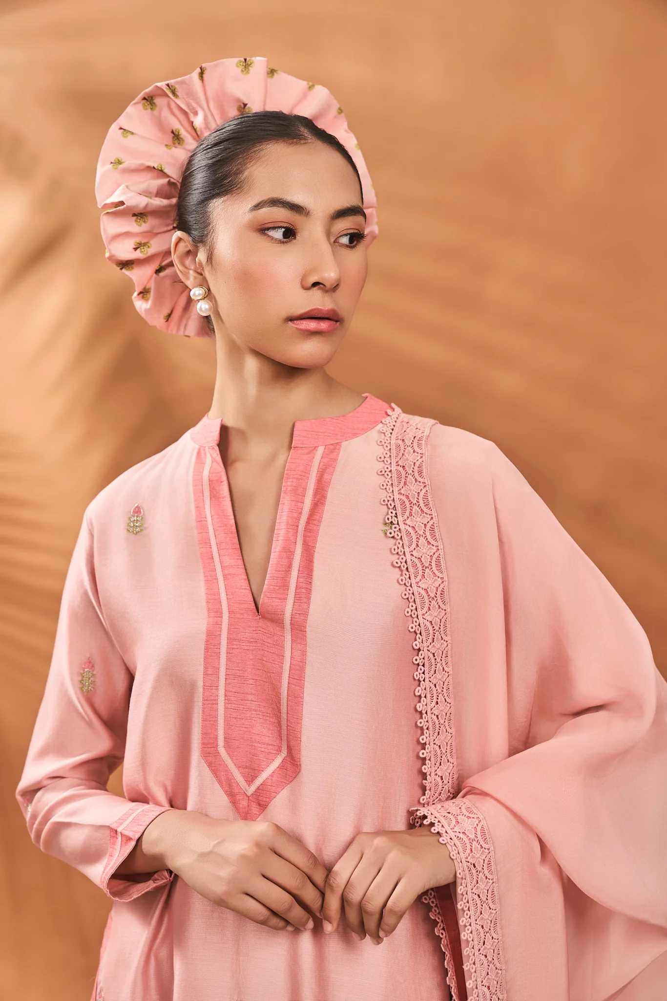 Pink Meadow Moves Kurta Set - Image 3