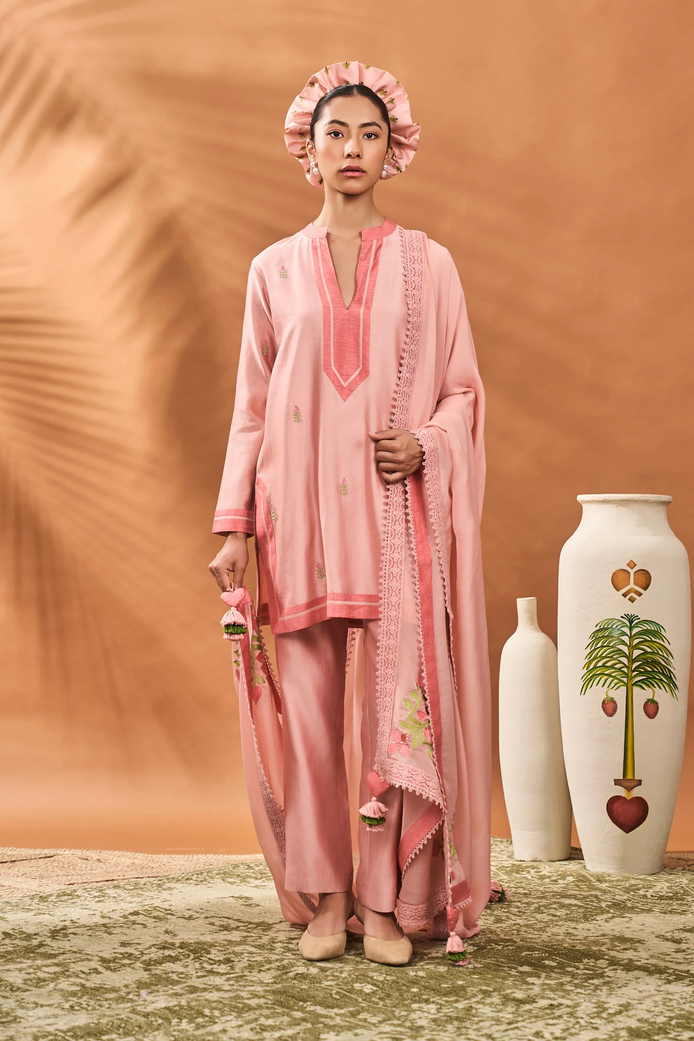 Pink Meadow Moves Kurta Set - Image 4