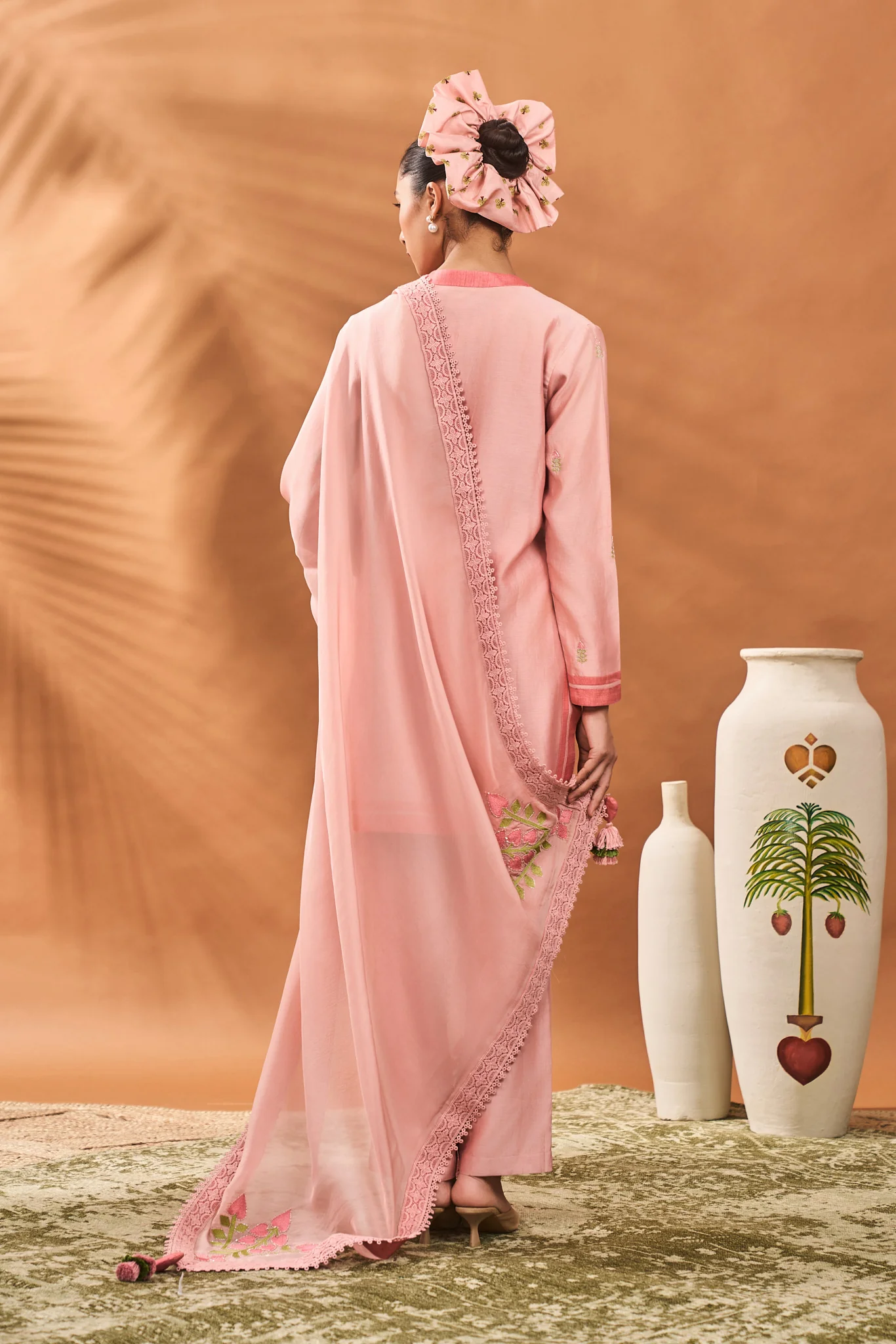 Pink Meadow Moves Kurta Set - Image 5