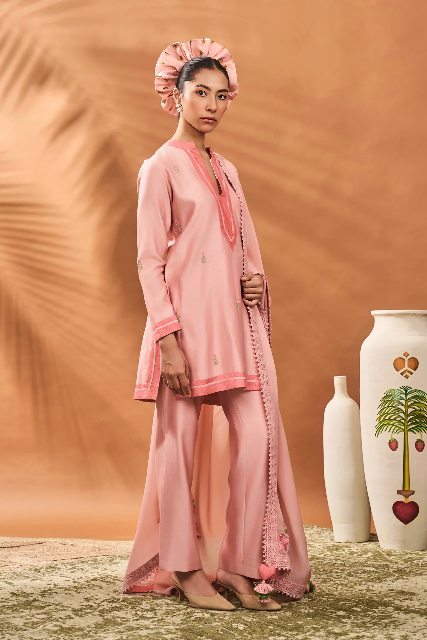 Pink Meadow Moves Kurta Set - Image 6