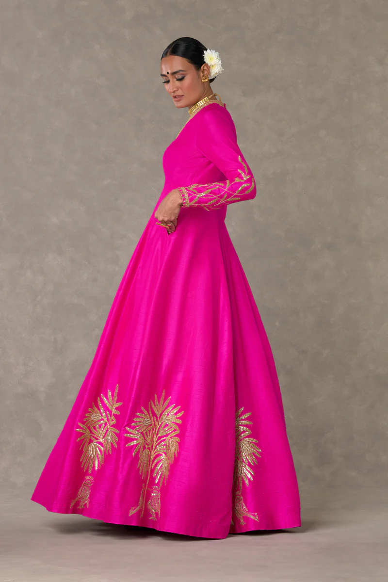 Rani Pink Shajara Gown - Image 3