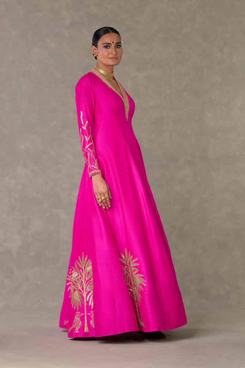 Rani Pink Shajara Gown - Image 4