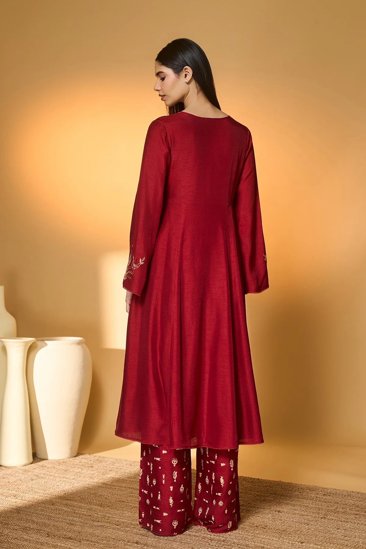 Red Deer Totem Kurta Set - Image 5