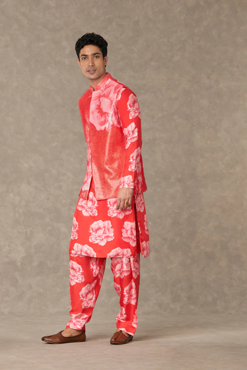 Red Gulaab Kurta - Image 7