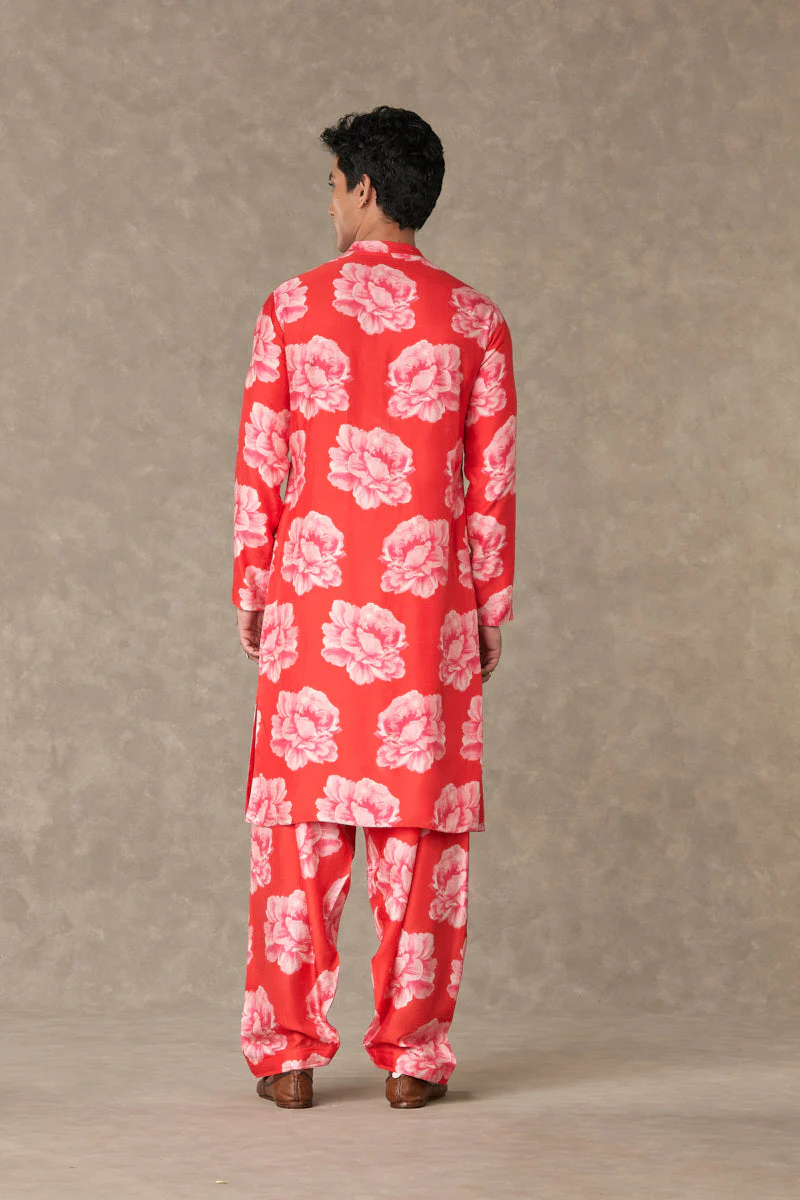 Red Gulaab Kurta - Image 5