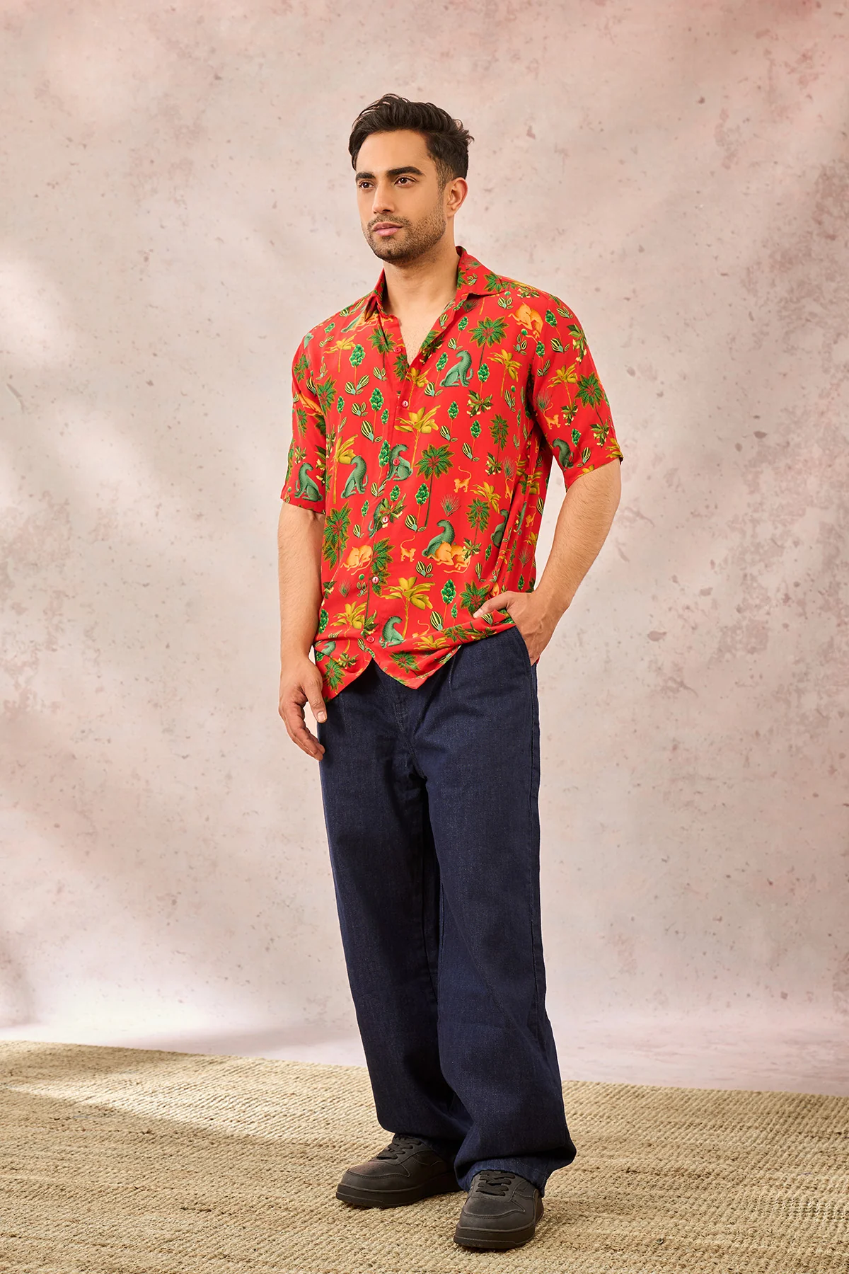 Red Tropical Rhapsody Shirt - Image 3