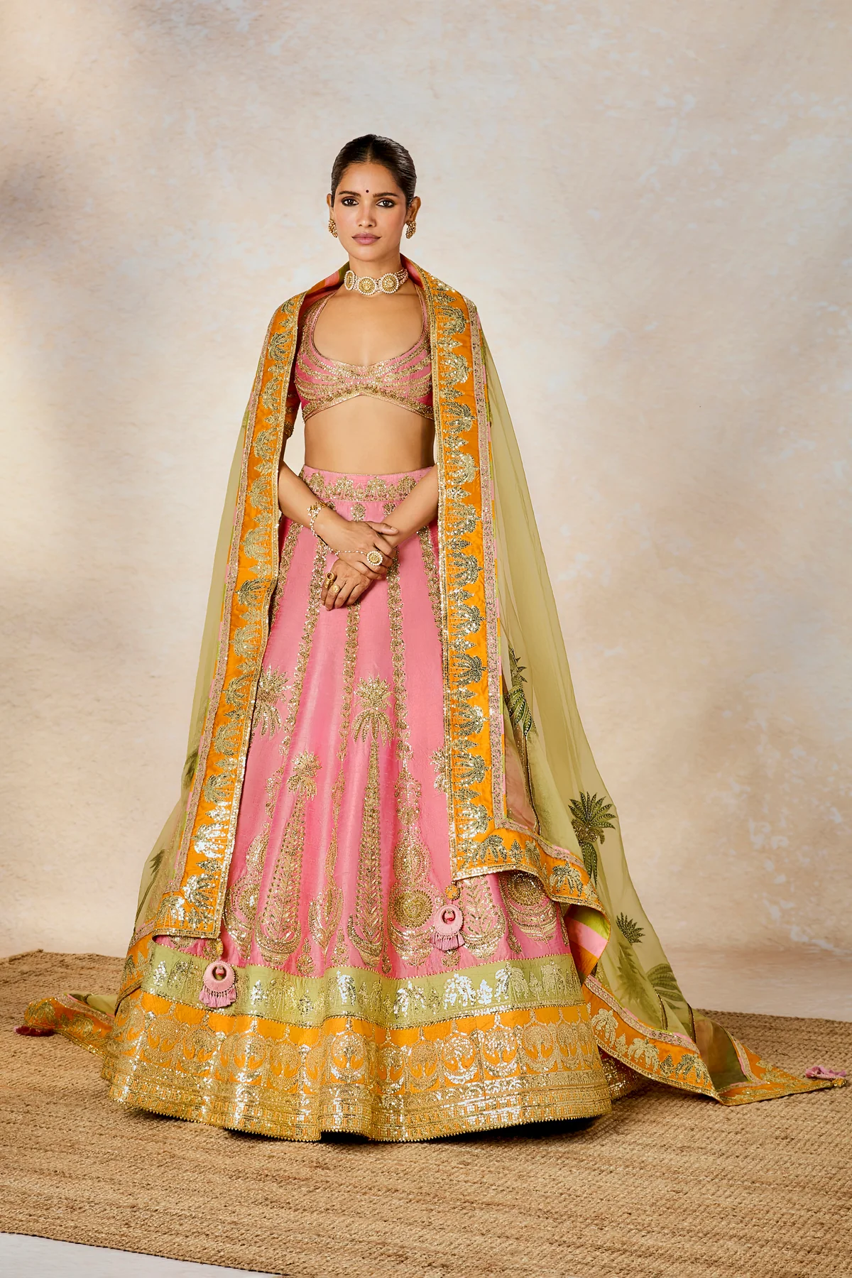 Rose Thandai Lehenga