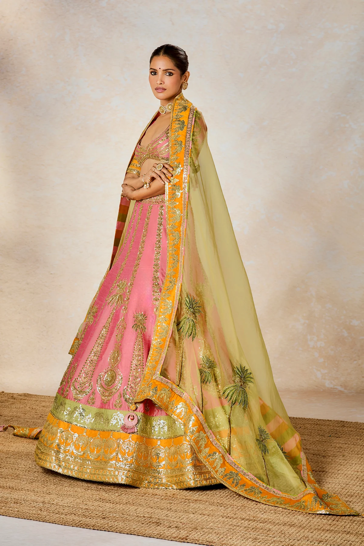 Rose Thandai Lehenga - Image 2