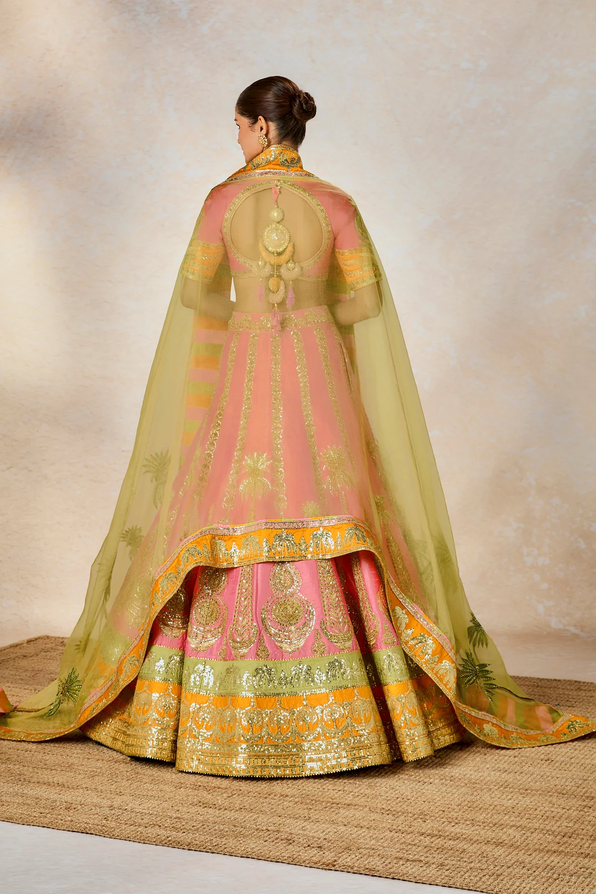 Rose Thandai Lehenga - Image 3