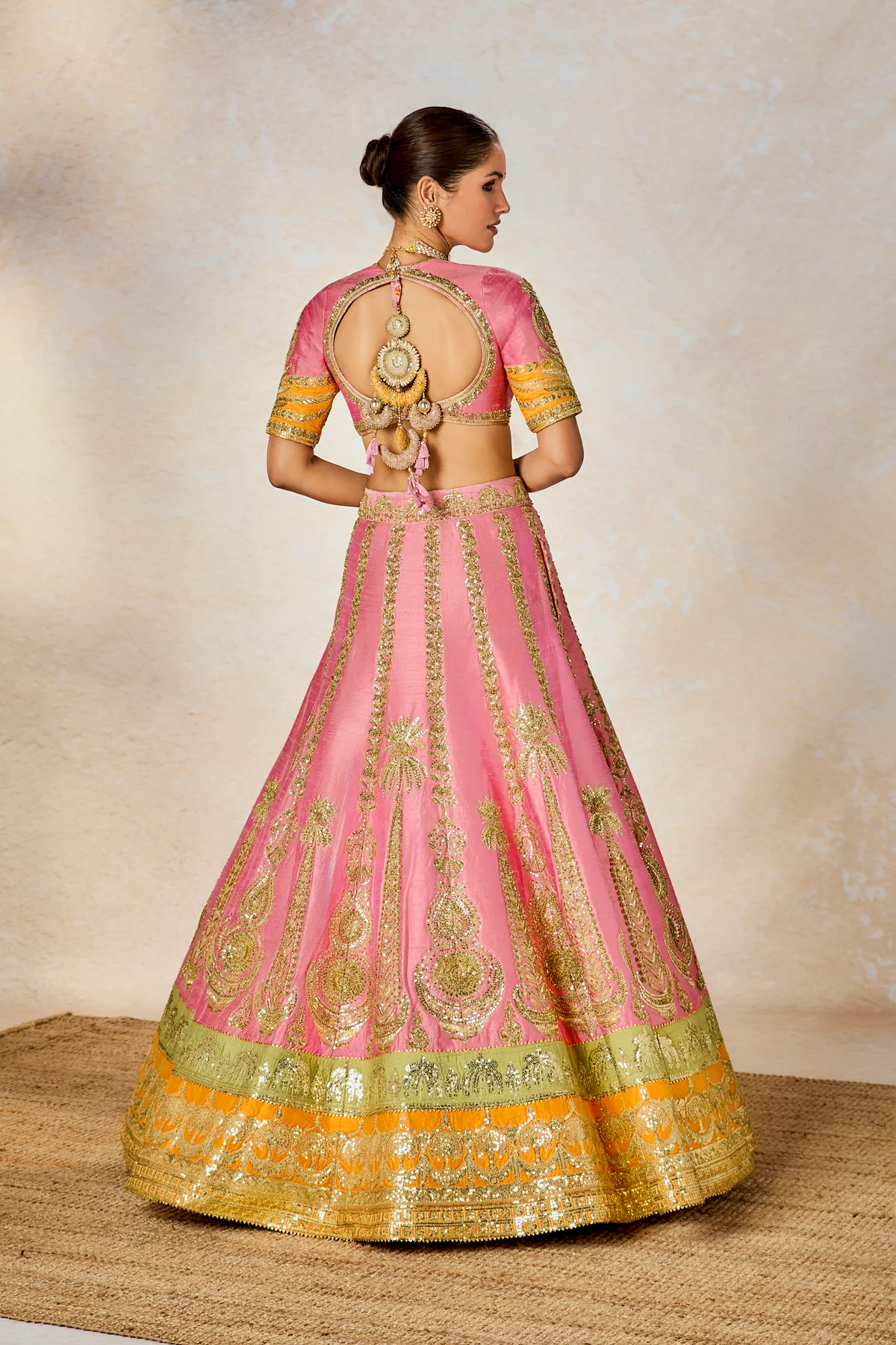 Rose Thandai Lehenga - Image 4