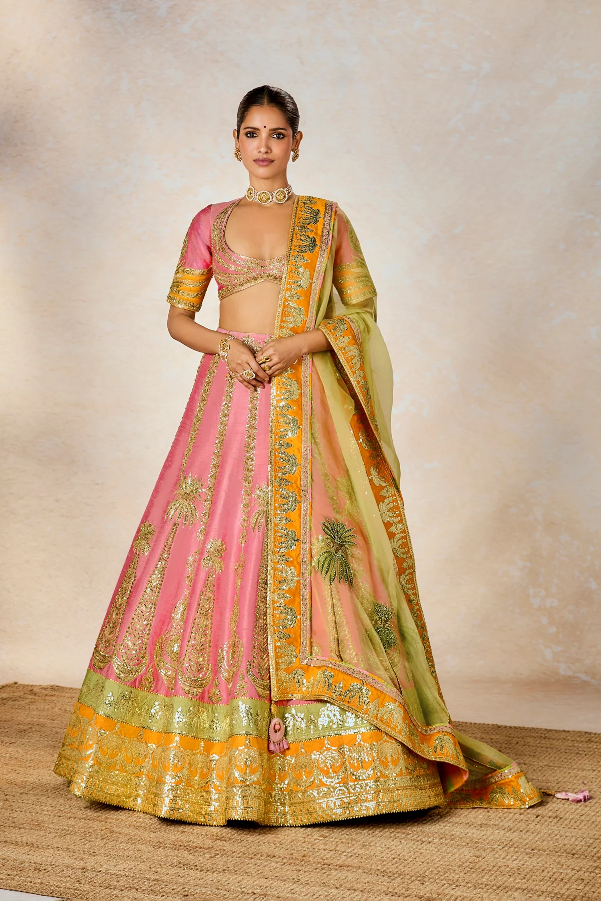 Rose Thandai Lehenga - Image 8