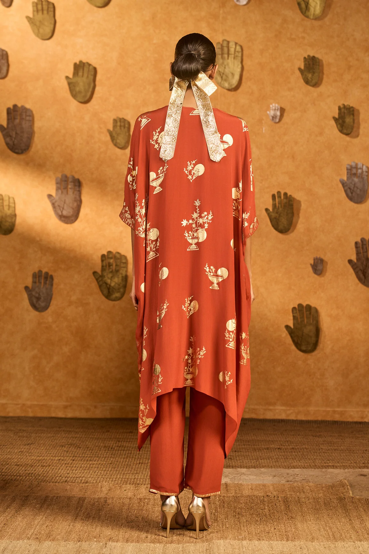 Rust Moon Garden Kurta Set - Image 2