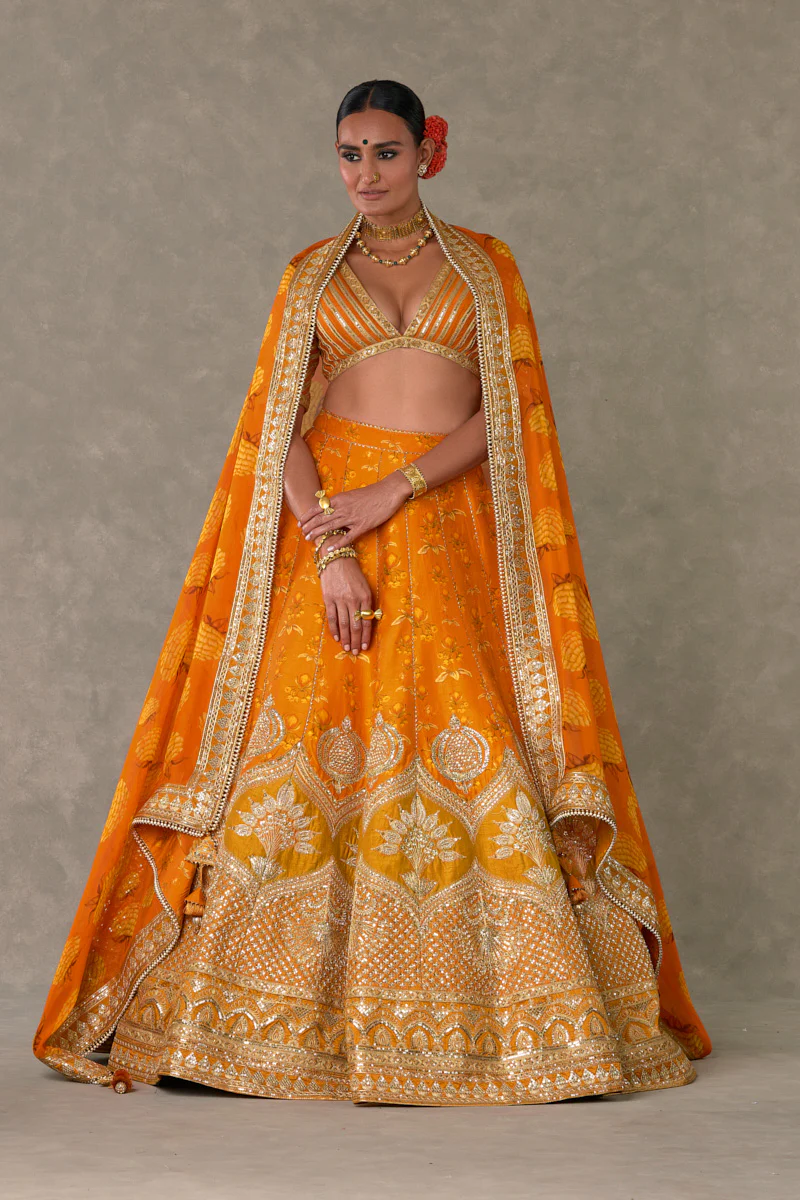 Rust Narangi-Bagh Lehenga - Image 5