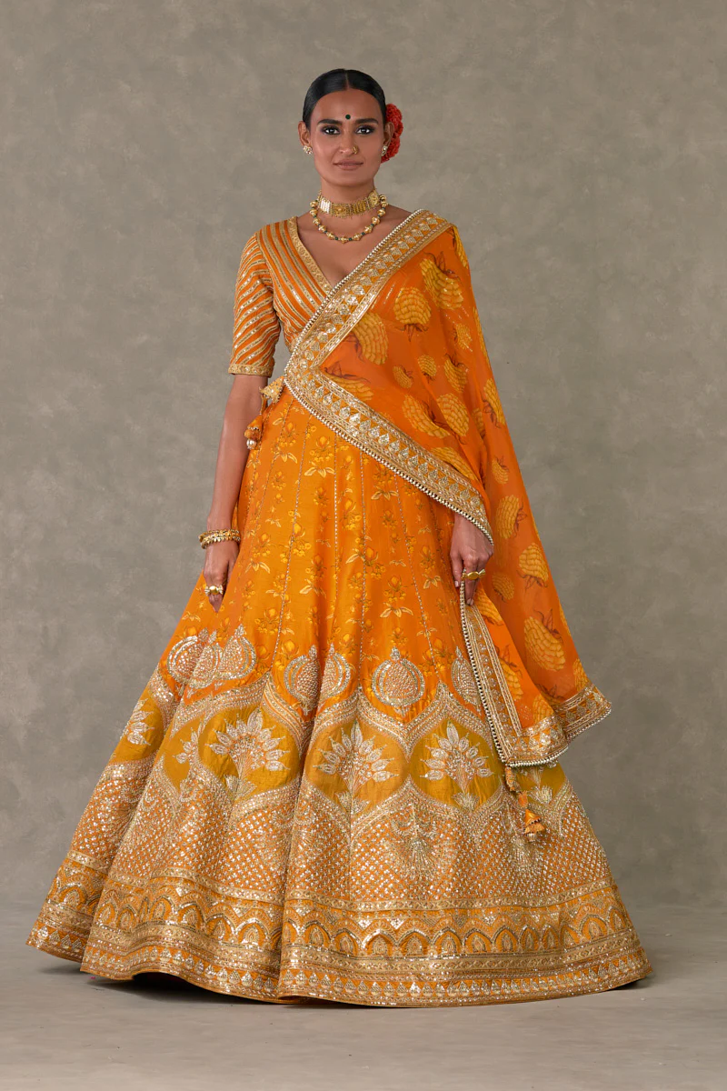 Rust Narangi-Bagh Lehenga - Image 6