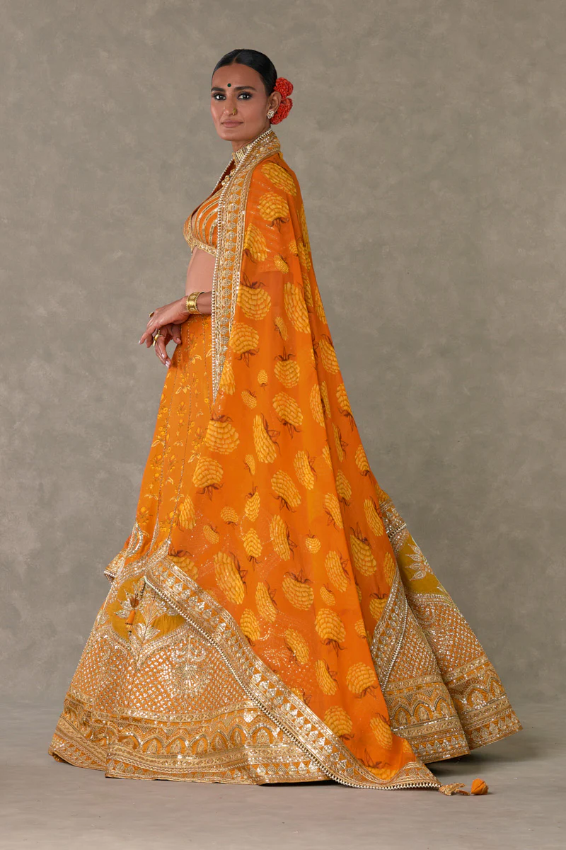 Rust Narangi-Bagh Lehenga - Image 8