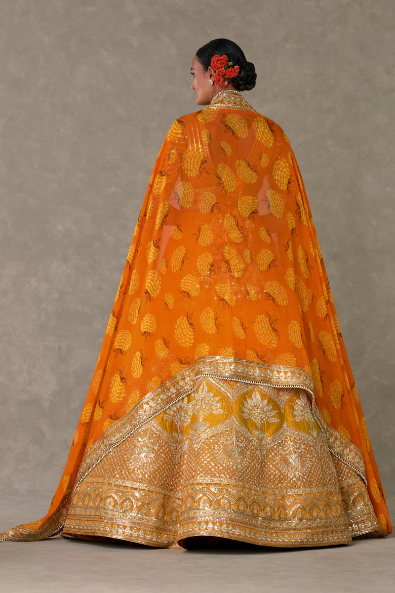 Rust Narangi-Bagh Lehenga - Image 9