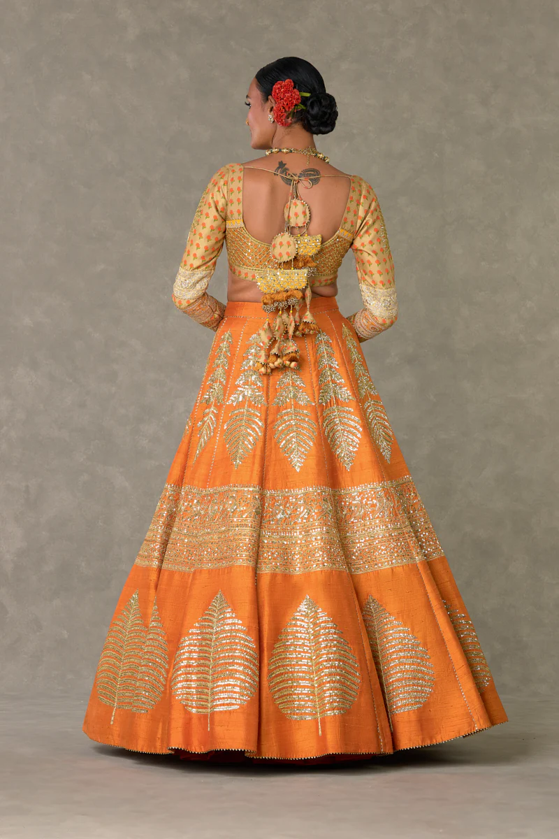 Rust Paan-Patti Lehenga - Image 8