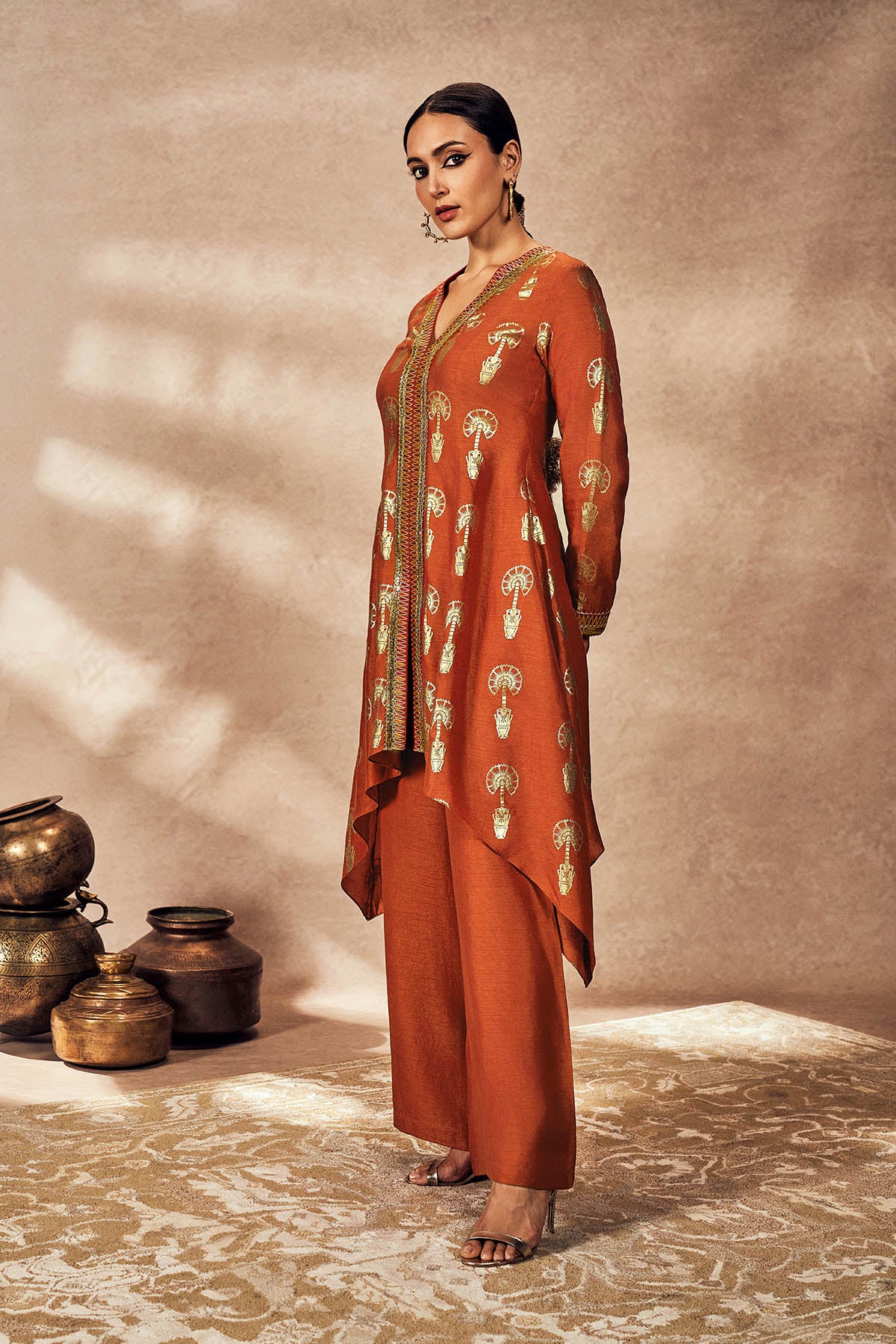 Rust Traveller's Palm Tunic Set - Image 3