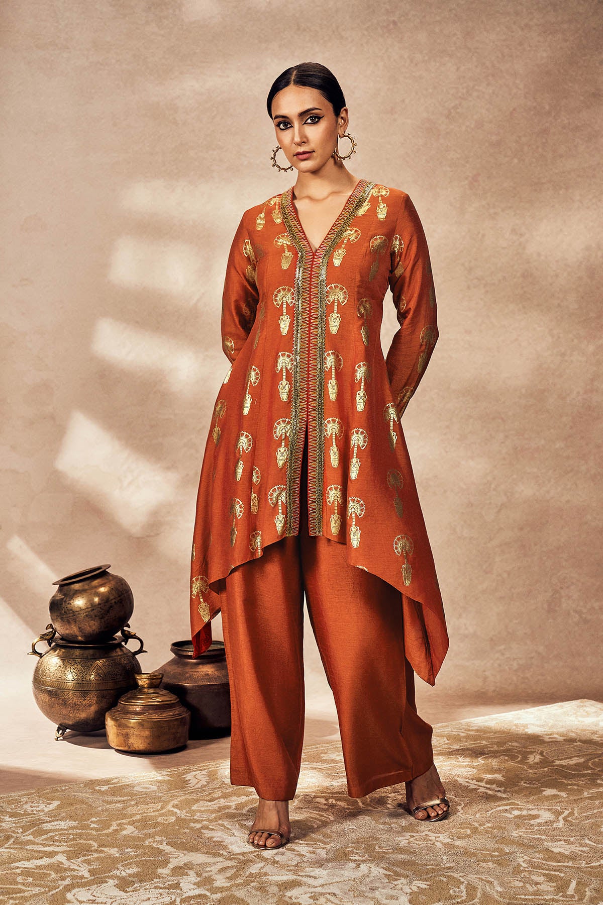 Rust Traveller's Palm Tunic Set - Image 4