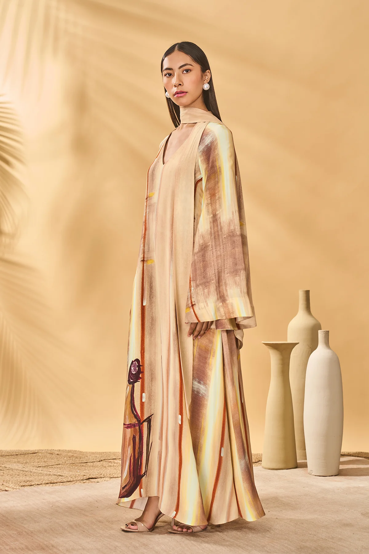 Rustic Strokes Reversible Kaftan - Image 3
